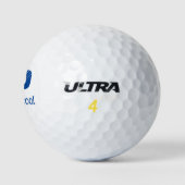 60e verjaardag Vriendschap Gift – Blue Cool 60 jaa Golfballen (Logo)