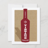  60e verjaardag wijnfeest uitnodiging (Voorkant)