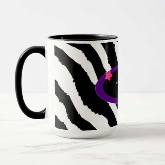 60e verjaardag Zebra afdrukken Mok (Links)