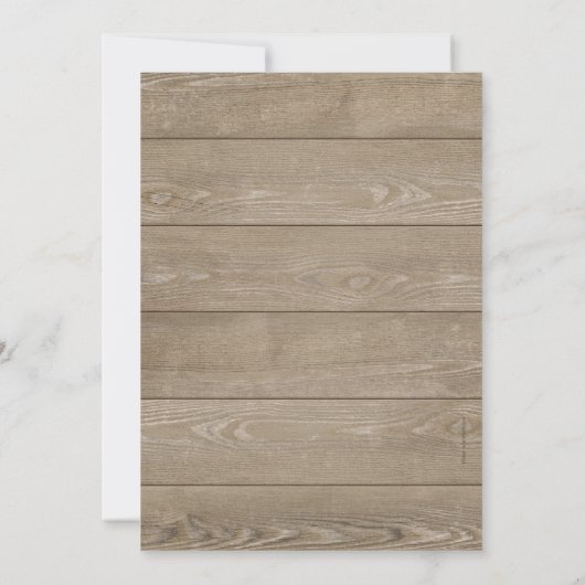 60e verjaardagsfeest Rustic Wood Unique Lace Kaart (Achterkant)