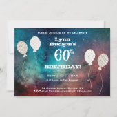 60e verjaardagsfeestje met naam kaart (Voorkant)