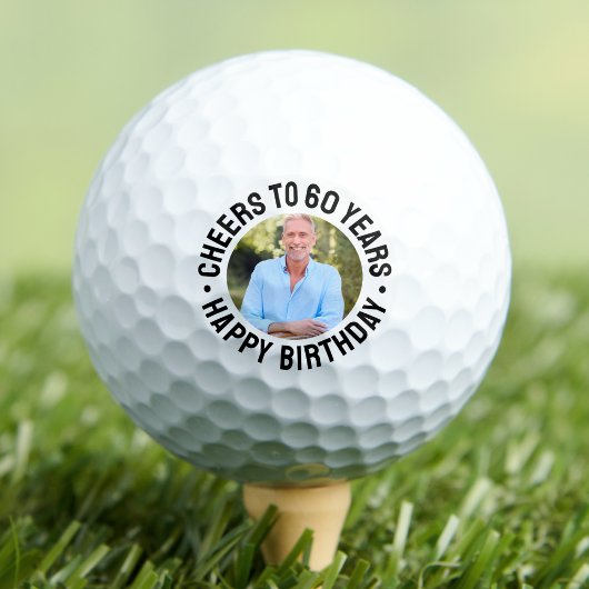 60e verjaardagsfoto golfballen