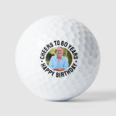 60e verjaardagsfoto golfballen (Voorkant)
