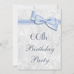 60e verpartij damast en namaak lint kaart