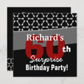 60e verrassingsdag: zwarte witte sterren kaart (Voorkant / Achterkant)