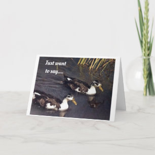 **60e VIRTHDAY** EENDEN DIE COMEDIC ZIJN VOOR "U" Kaart