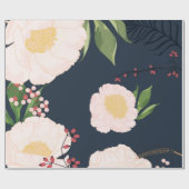 60lb wikkelpapier Roll Baby Roze Kosmos op Navy Cadeaupapier (Vlak)