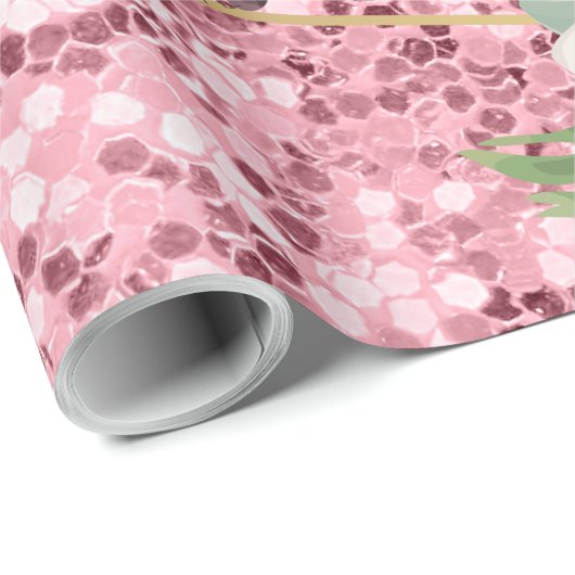 60lb wikkelpapier Roll Geometric Garden Roos Cadeaupapier (Rol Hoek)