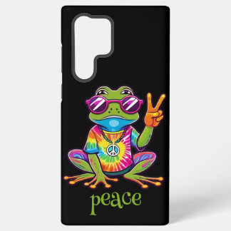 60s 70s Hippy Hippie Peace Frog Samsung Galaxy Hoesje