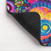 60s 70s Hippy Hippie Psychedelic Muismat (Hoek)