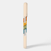 60s 70s Retro strepen Case-Mate iPhone Case (Achterkant / Rechts)