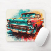 60s auto muismat (Met muis)