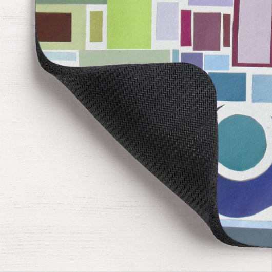 60's Disco Retro Mozaïek Collage Abstract Muismat (Hoek)