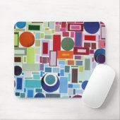 60's Disco Retro Mozaïek Collage Abstract Muismat (Met muis)