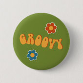 60's Groovy Badge Ronde Button 5,7 Cm (Voorkant)