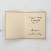 60s Hippie Flower Carte d'anniversaire fille (Intérieur)