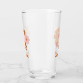 60s les années 70 Fleurs rétro rose orange verre (Droite)