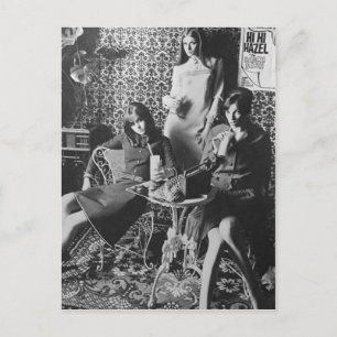 60's Milkshake meiden BRIEFKAART