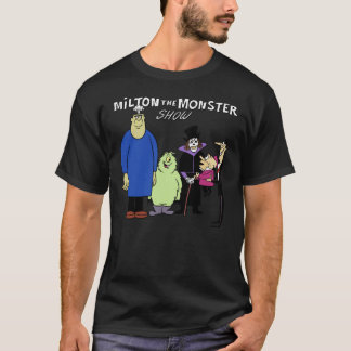 60s Milton de Monster Show Karakters en Logotyp T-shirt