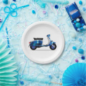 60s Motor Scooter Papieren Bordje (Feest)