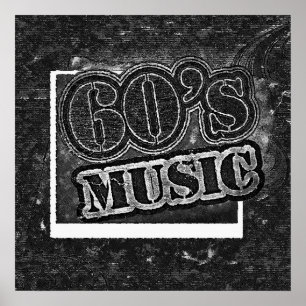 60's Muziek - Poster