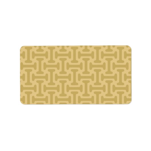 60s Paper Pattern Etiket (Voorkant)