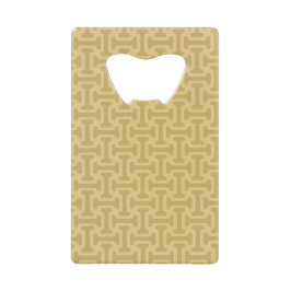 60s Paper Pattern Kredietkaart Flessenopener