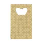 60s Paper Pattern Kredietkaart Flessenopener (Achterkant)