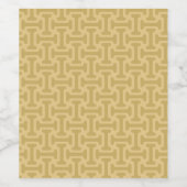 60s Paper Pattern Wijn Etiket (Enkel label)