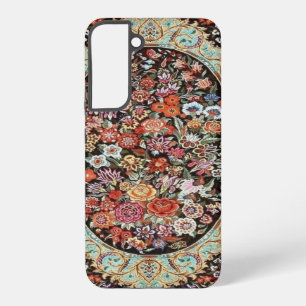 60s Perzisch Turks Bloemenpatroon Samsung Galaxy Hoesje