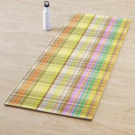 60's Retro Colorful Pset Yellow Pink Mint Oranje Yogamat