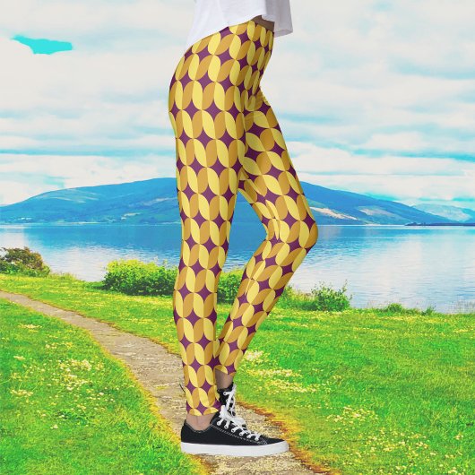 60s Retro gepatterneerd Leggings