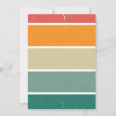 60s Retro Oude Muziek Vinyl Groovy Bruiloft Save The Date (Achterkant)