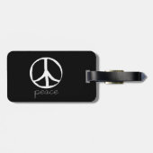 60s Retro Peace Sign Bagagelabel (Achterkant horizontaal)