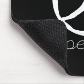 60s Retro Peace Sign Muismat (Hoek)