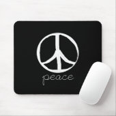 60s Retro Peace Sign Muismat (Met muis)