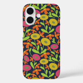 60s Retro Summer Neon iPhone 16 Hoesje