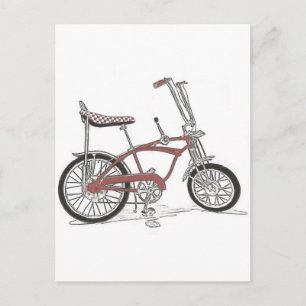 60's Schwinn Stingray Apple Krate Muscle Bike Briefkaart