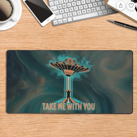  60's Style Vliegende Schotel Bureaumat