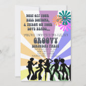 60's Th-Birthday Invitation Kaart (Voorkant)