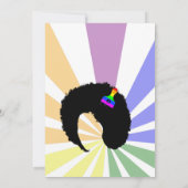 60's Th-Birthday Invitation Kaart (Achterkant)