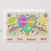 60s themabloemengroep hippy kaart (Voorkant)