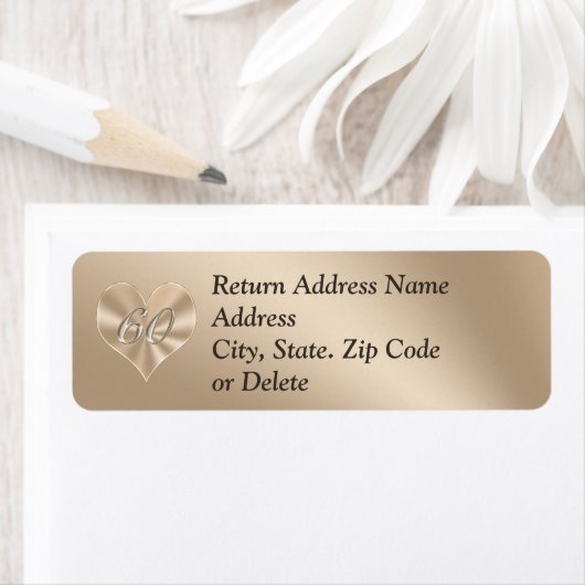 60ste Adresetiketten met Jouw naam en ADRES Etiket (Insitu)