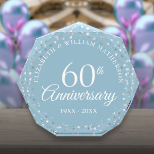 60ste huwelijksverjaardag Liefdesharten Confetti Fotoblokken
