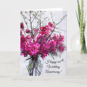 60ste huwelijksverjaardagskaart Orchidee, de 60 ja Kaart