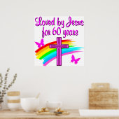 60ste liefhebbende God Poster (Keuken)