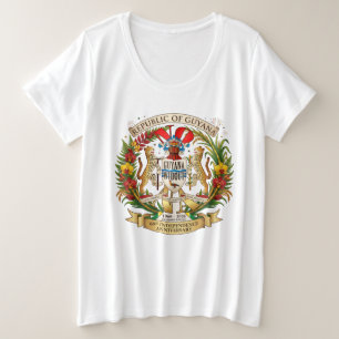 60ste Onafhankelijkheidsdag van de Republiek Guyan Grote Maat T-shirt