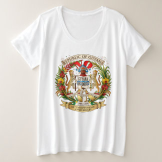 60ste Onafhankelijkheidsdag van de Republiek Guyan Grote Maat T-shirt