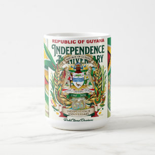 60ste Onafhankelijkheidsdag van de Republiek Guyan Koffiemok