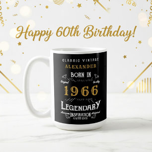 60ste verjaardag 1966 Legendarische Retro Koffiemok